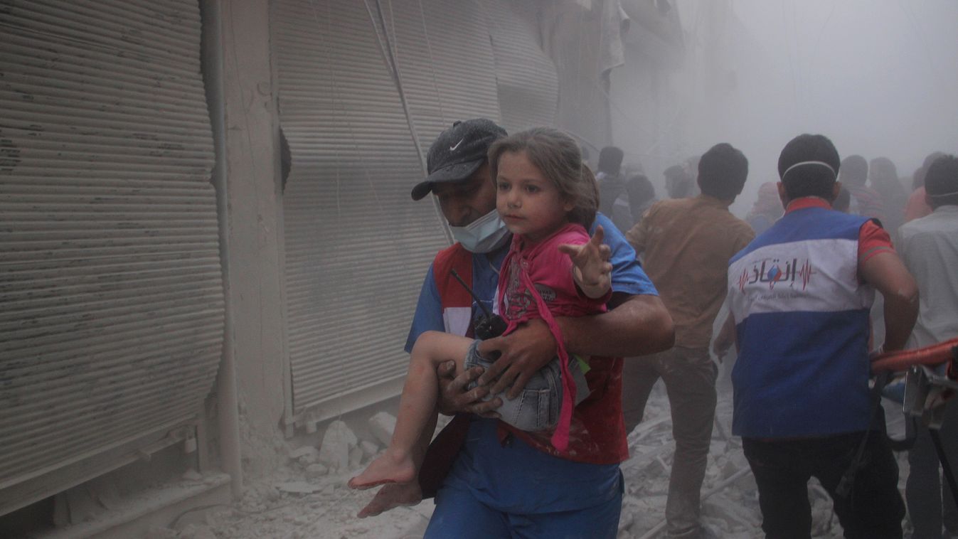 szíria, aleppó, kislány 