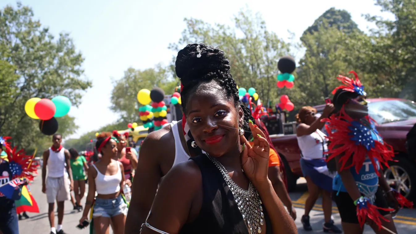 GettyImageRank2 west indian day brooklyn dancers topics topix bestof toppics toppix new york NEW YORK, NY - SEPTEMBER 03: Costumed dancers participate in the annual West Indian Day Parade on September 3, 2018 in the Brooklyn borough of New York City. The 