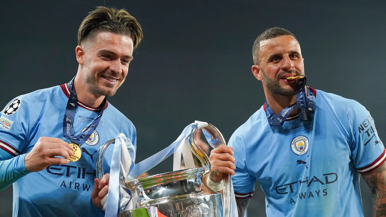 Manchester City FC v FC Internazionale - UEFA Champions League: Final Kyle Walker Soccer Istanbul FC Internazionale Manchester City FC UCL Ataturk Olympic Stadium Final Game Union of European Football Associations Jack Grealish Manchester City UEFA Champi