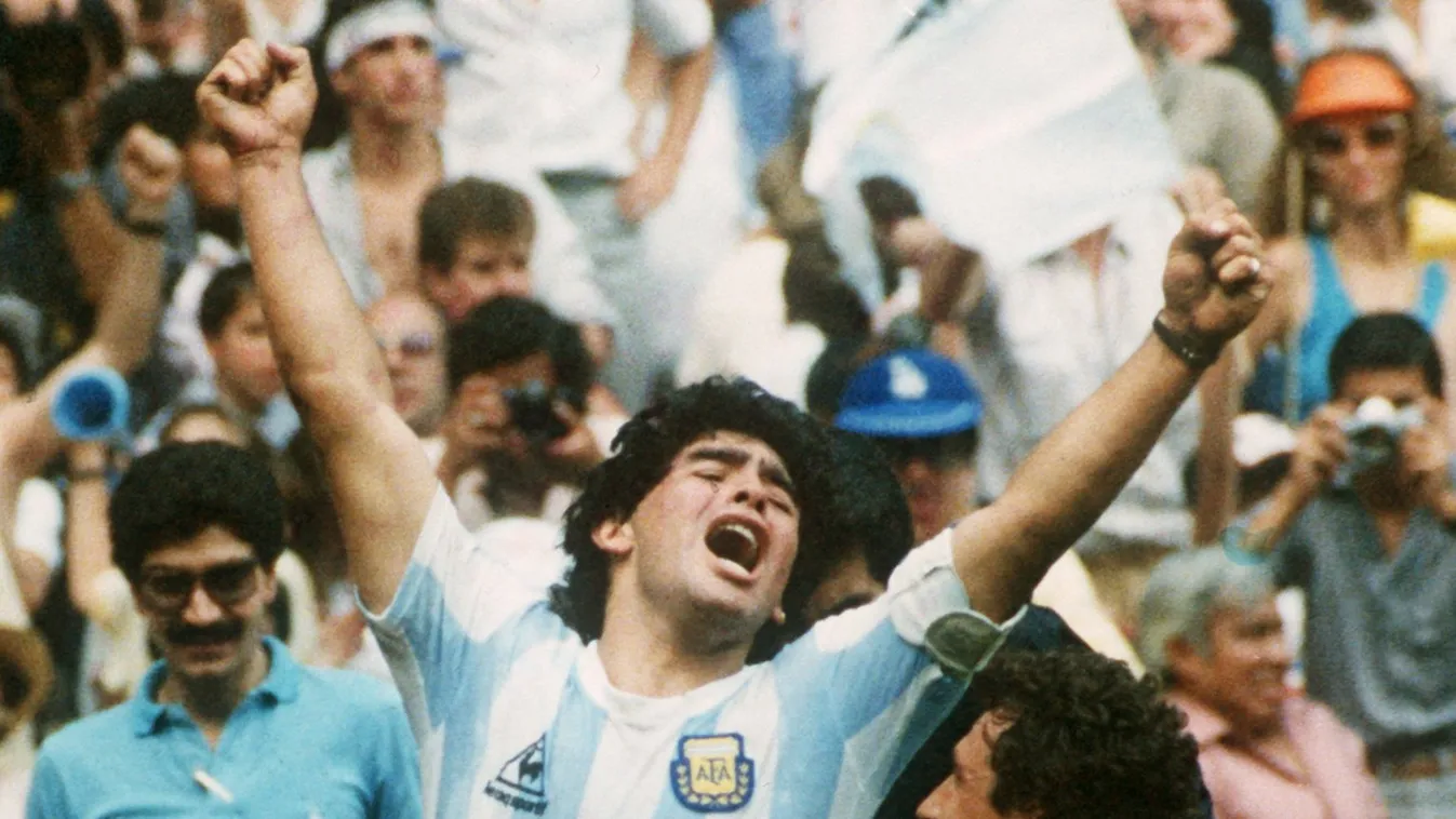 Maradona in hospital intensive care MEXICO:MEX SPO Soccer Sports action celebrating cheering facial_expression group Square GESTURE WORLD CUP VERTICAL 