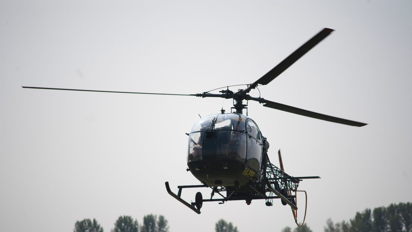 Parlagfű légifelderítés helikopter 
