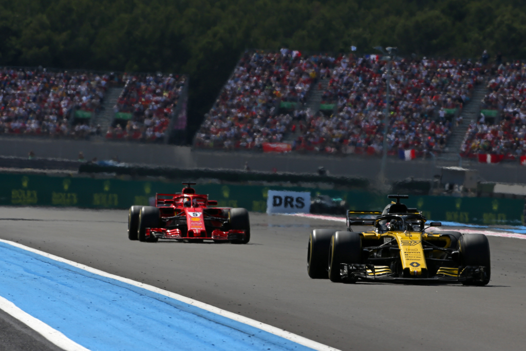 A Forma-1-es Francia Nagydíj, Nico Hülkenberg, Renault Sport Racing, Sebastian Vettel, Scuderia Ferrari 