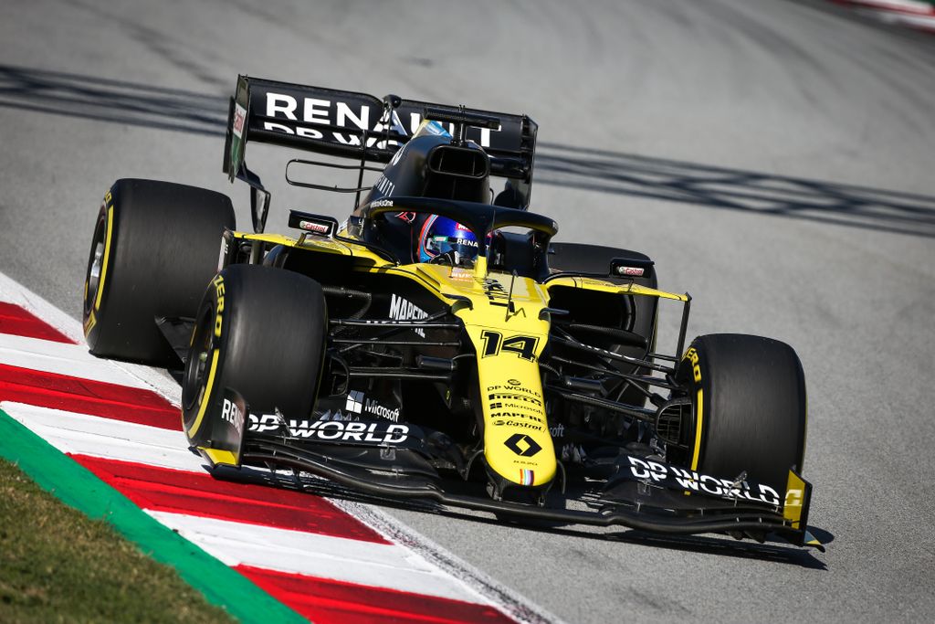 Forma-1, Fernando Alonso, Renault F1 Team, Barcelona teszt 