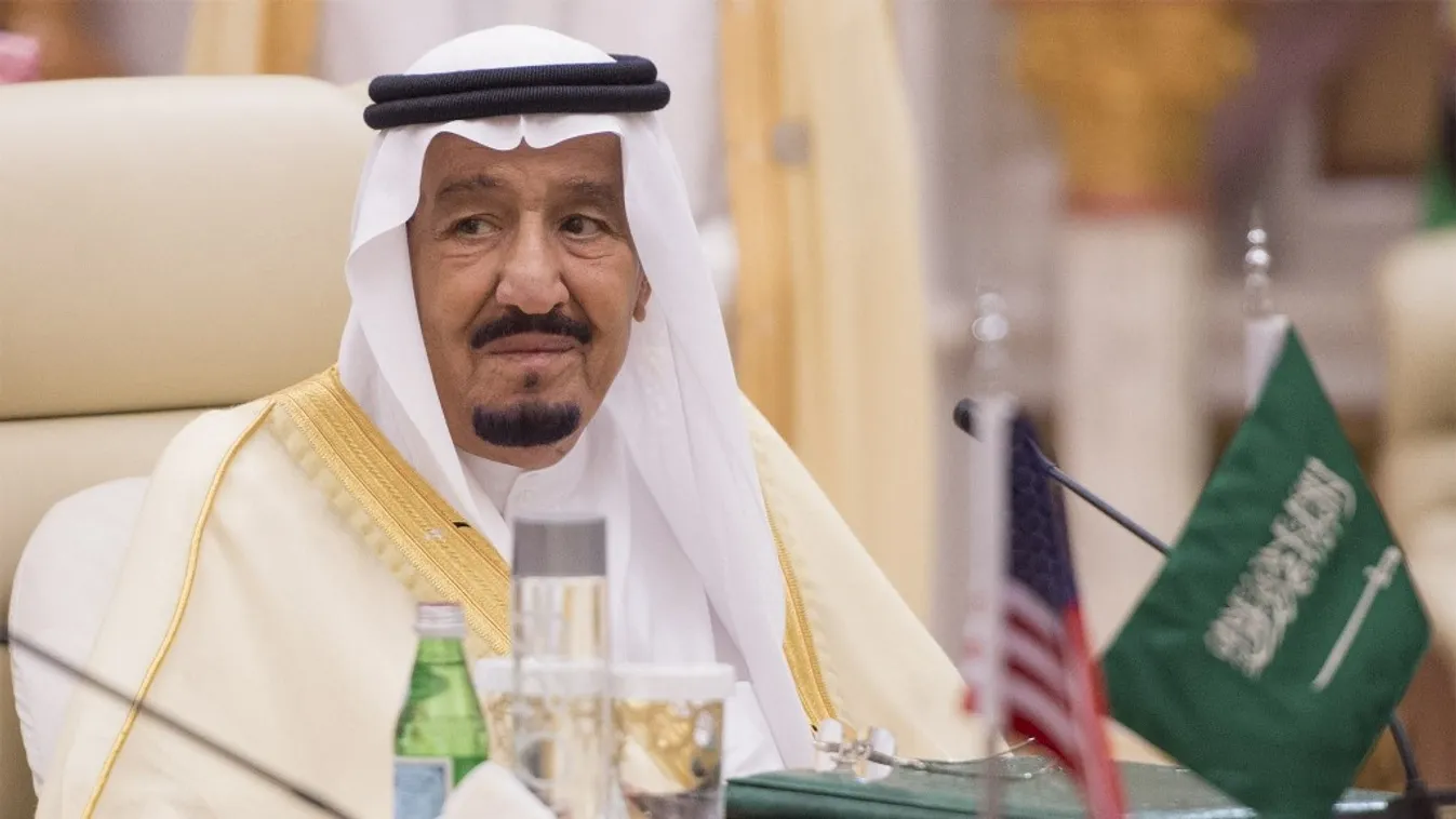 US-Gulf summit opens in Saudi capital Saudi Arabia Riyadh Donald Trump Saudi Arabian King U.S. - Gulf Summit Saudi Arabia's King Abdul Aziz International Conference Center Horizontal 