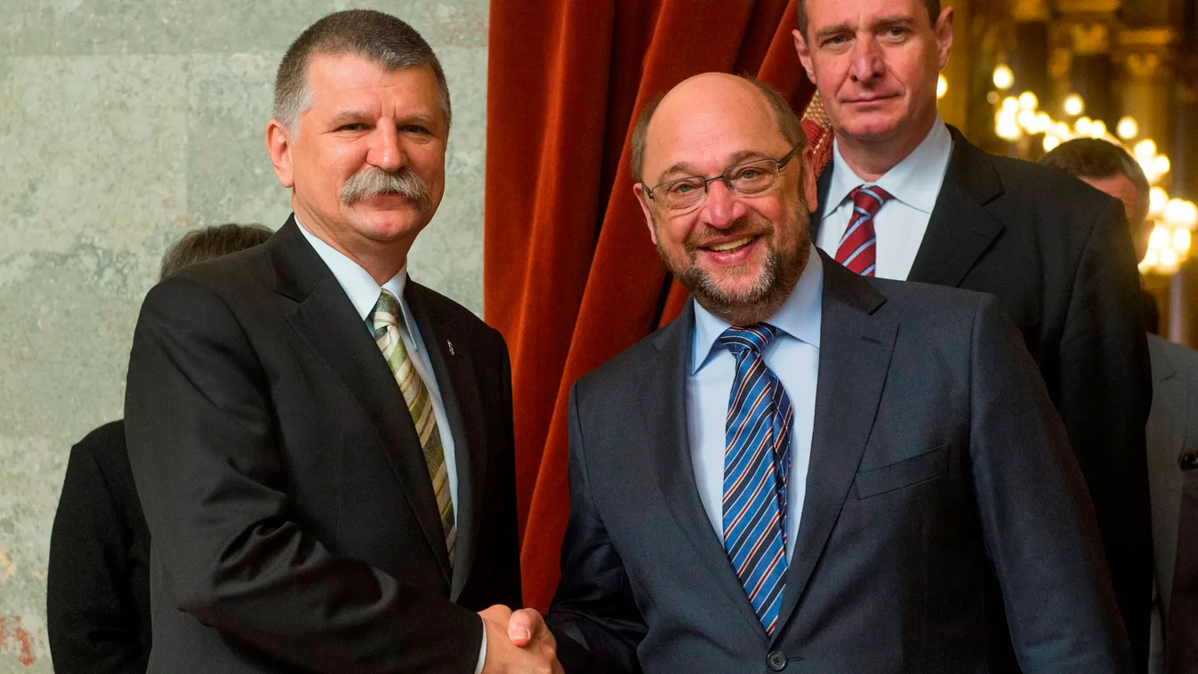 Kövér László fogadta Martin Schulzot 