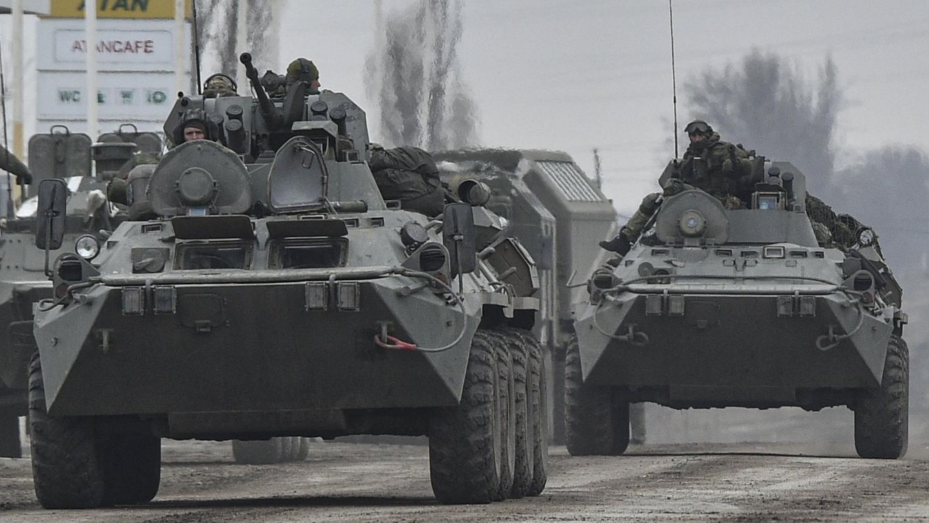 Ukrán válság 2022, Oroszország, Armjanszk, orosz csapatok, tank, katona, orosz hadsereg, orosz egységek, Krím, PUTYIN, Vlagyimir 