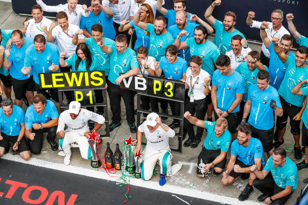 A Forma-1-es Olasz Nagydíj, Lewis Hamilton, Valtteri Bottas, Mercedes-AMG Petronas 
