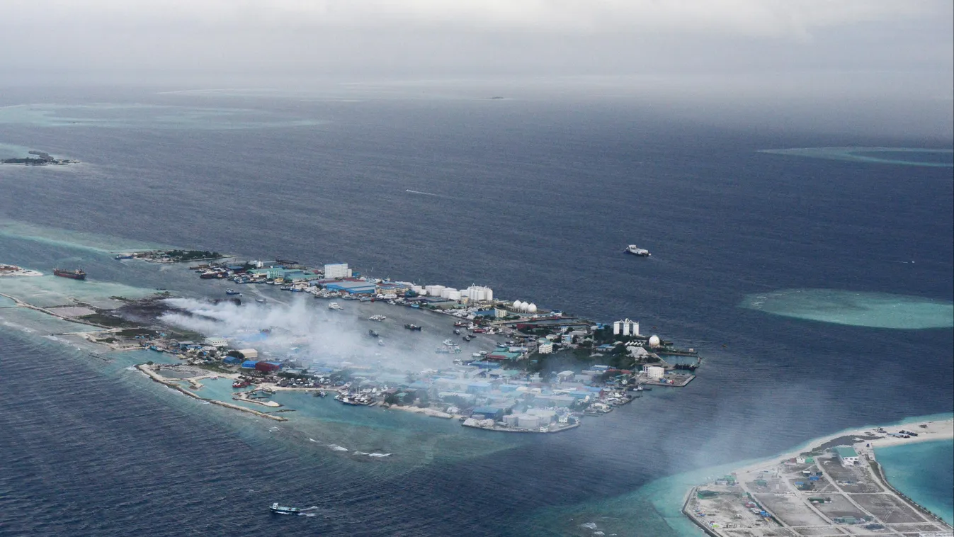 Thilafushi Maldív-szigetek szemétlerakó 