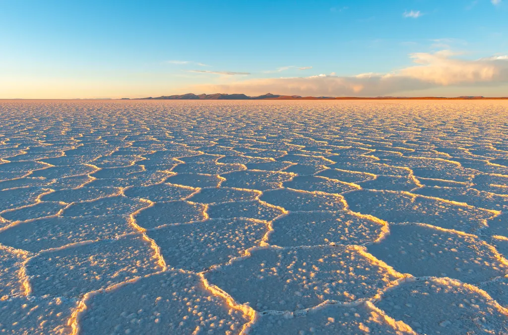 Salar de Uyuni, Sósivatag, Bolívia, sómező, 