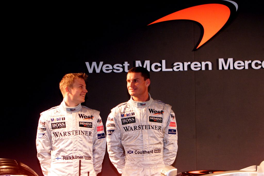 Forma-1, David Coulthard, McLaren-Mercedes, Kimi Räikkönen, 2002, autóbemutató 