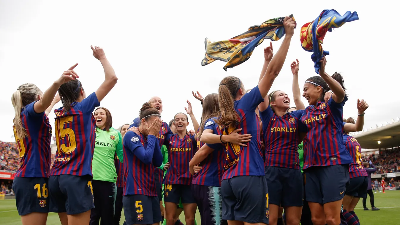 Barcelona női BL foci elődöntő 