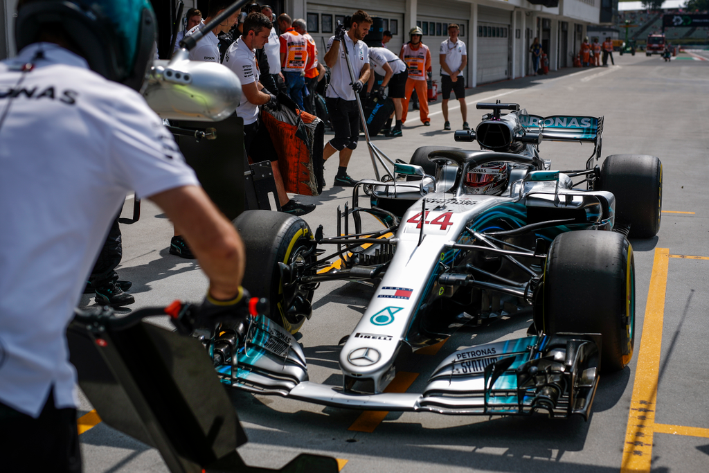 A Forma-1-es Magyar Nagydíj pénteki napja, Lewis Hamilton, Mercedes-AMG Petronas 