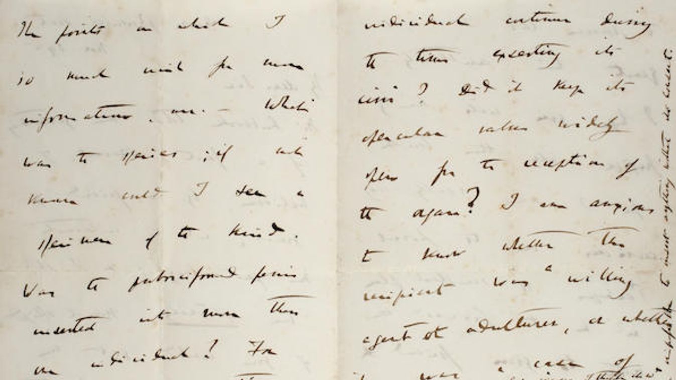 Darwin, levél, aukció 