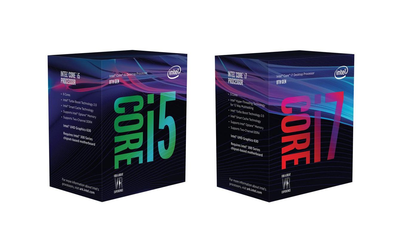 intel core i5 core i7 cofee lake processzor cpu doboz 