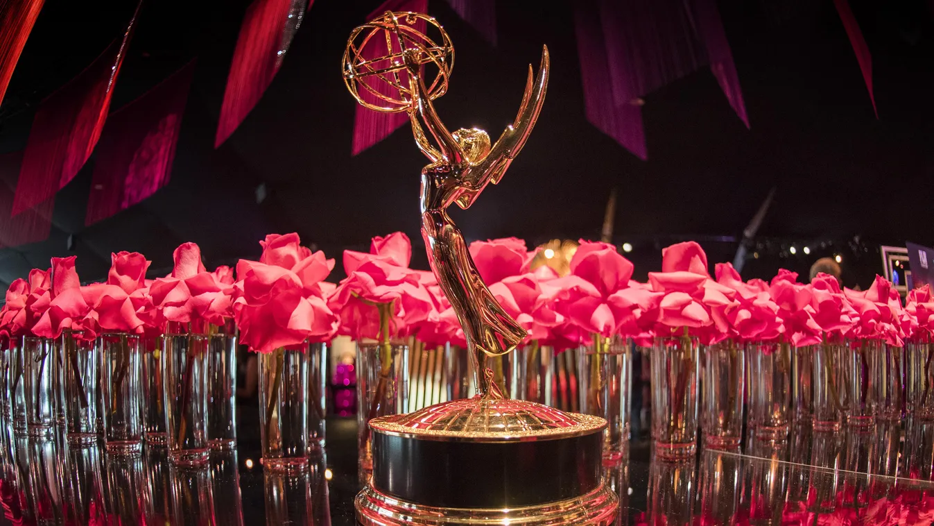 Horizontal TELEVISION AWARD EMMY AWARDS ILLUSTRATION TROPHY 