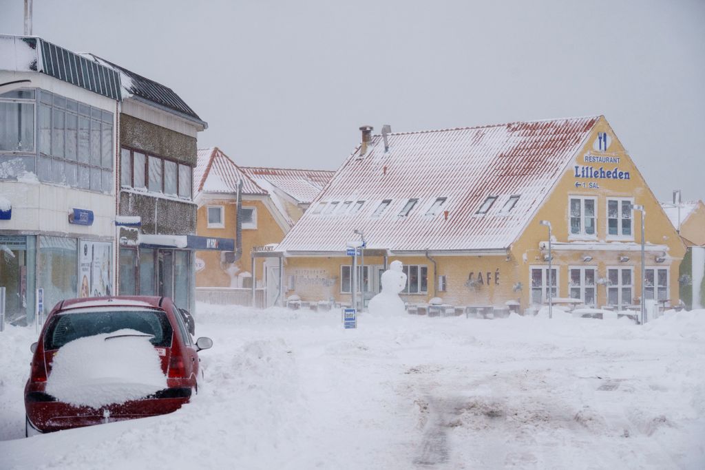 dánia, havazás, időjárás, hó, hideg, tél, havas 