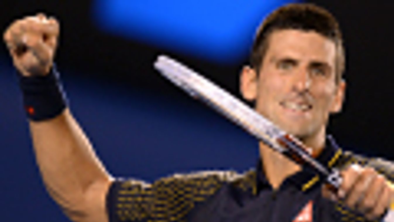 Novak Djokovic szerb teniszező diadalmaskodott Ausztráliában