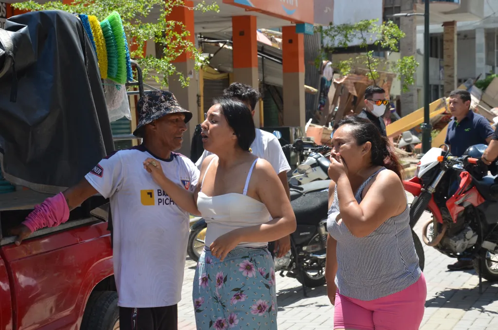 földrengés, ecuador, 6.8-as erősségű földrengés, 2023. 03. 18., Machala, Puerto Bolivar 