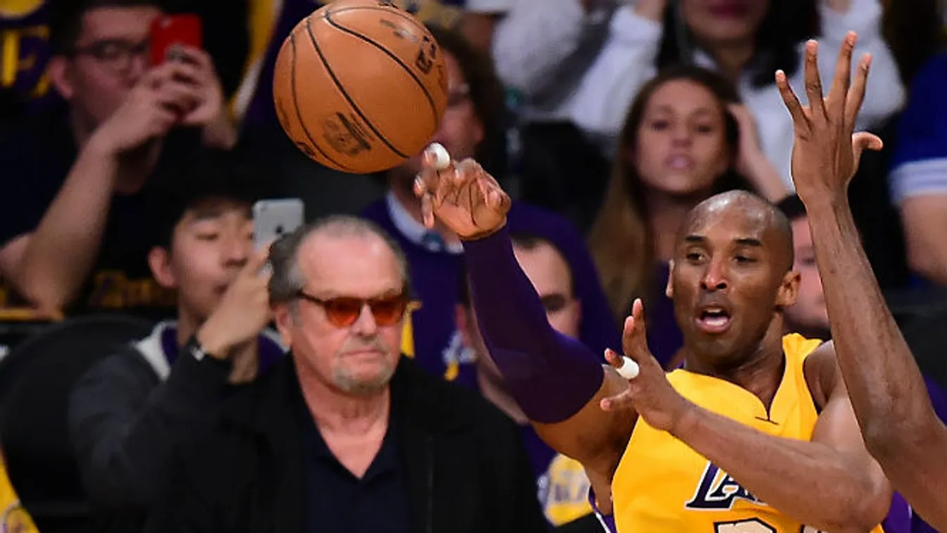 Jack Nicholson, Kobe Bryant, Los Angeles Lakers, NBA, kosárlabda 