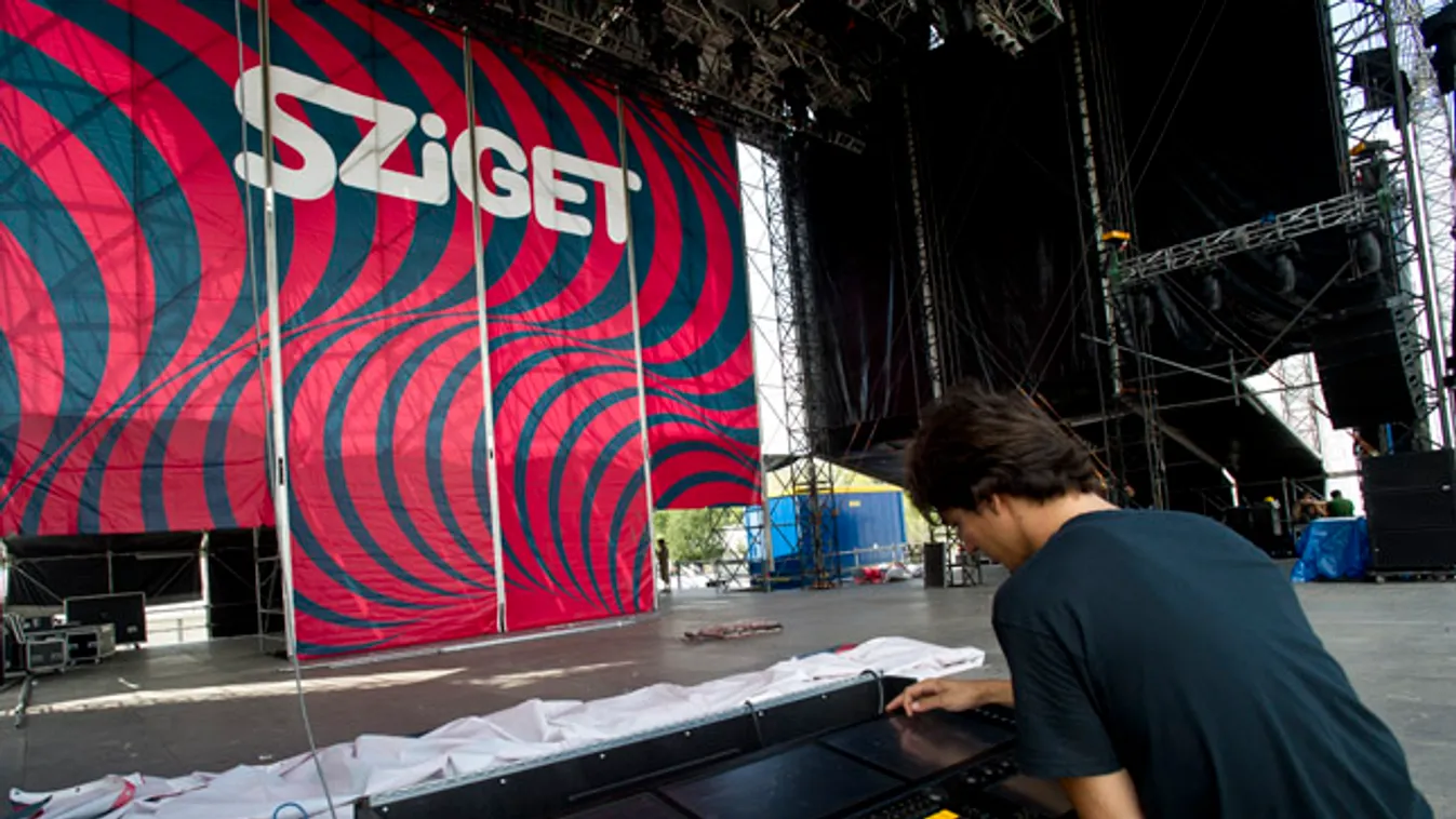 Sziget 2012, építés