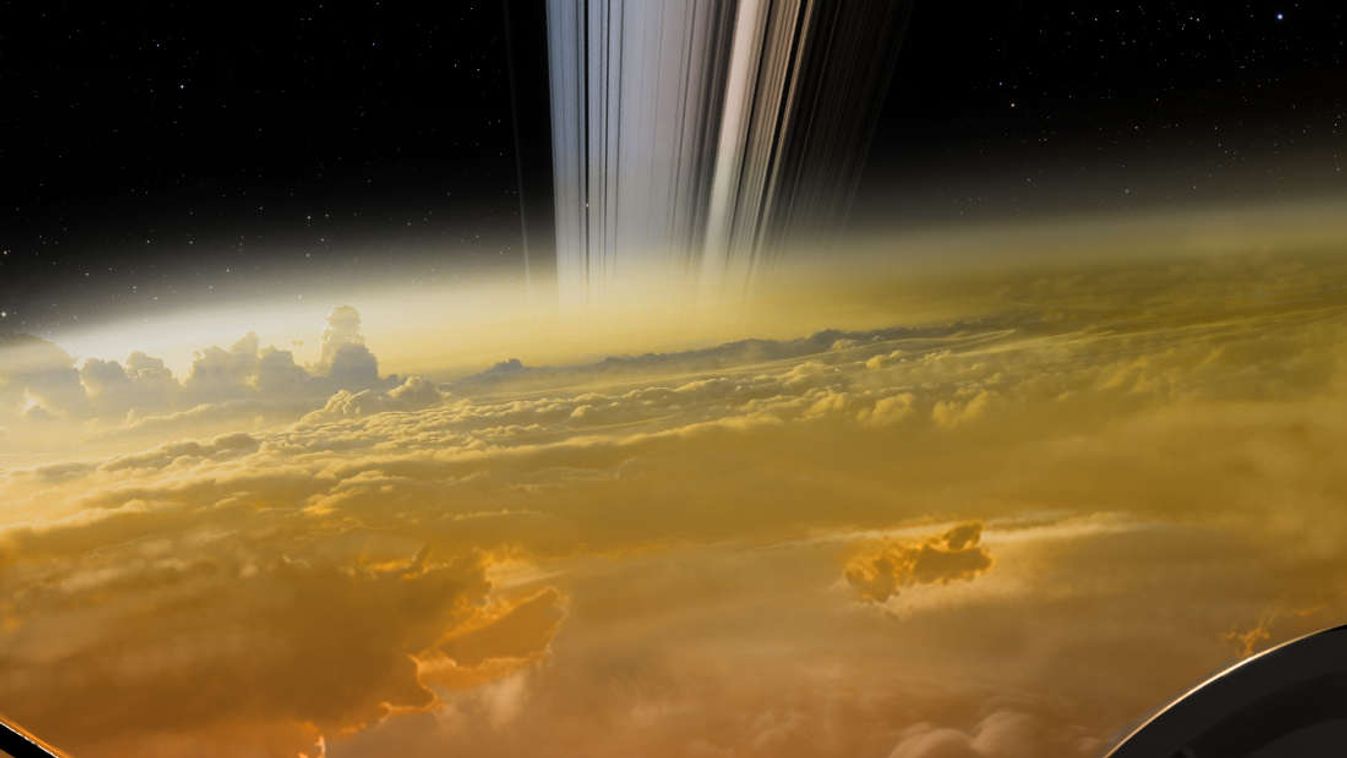 Szaturnusz, Cassini, illusztráció 