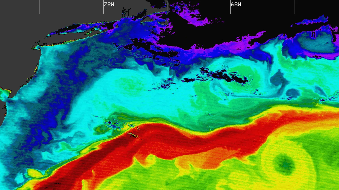 Golf-áramlat, Észak-atlanti-áramlat, tengervíz hőmérséklete 
