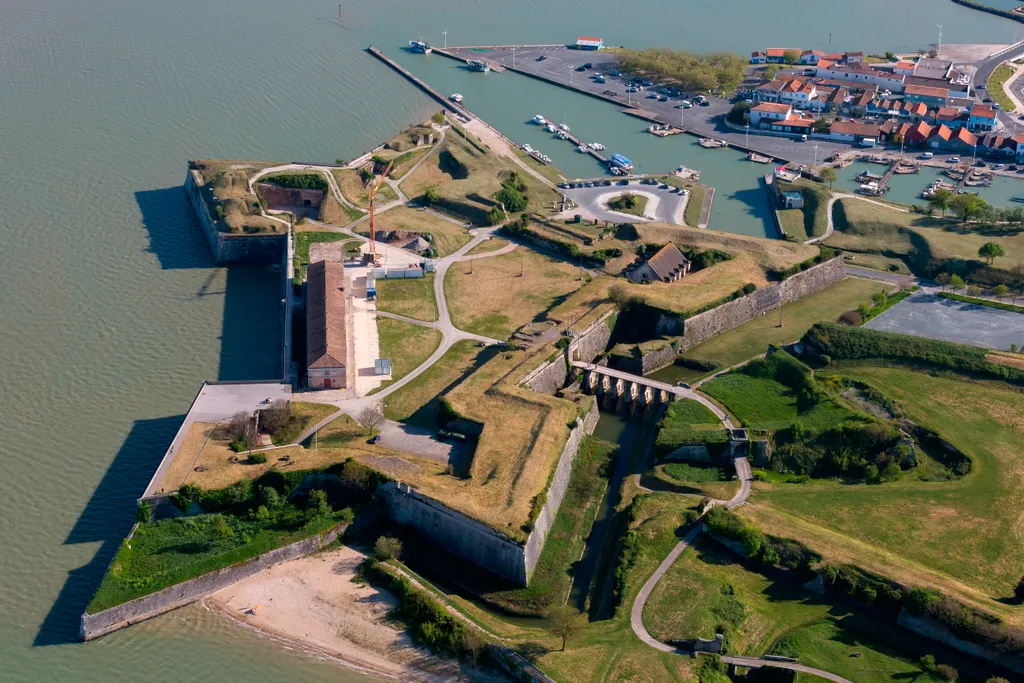 Aerial View Architecture Charente-maritime Citadel Europe France Harbour Ile D'oleron Le Chateau D'oleron Poitou-charentes 