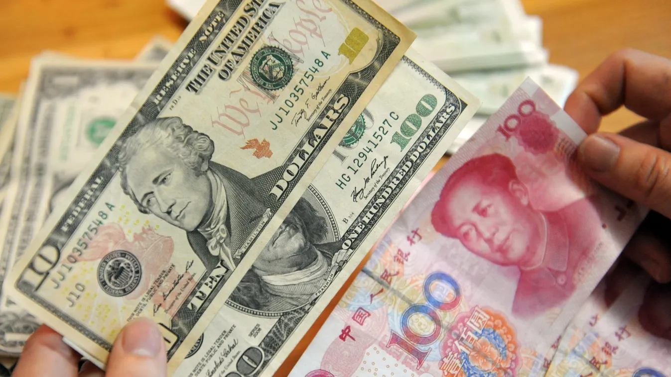 Kína, dollár, jüan, pénz 