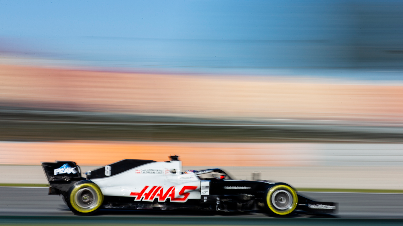 Forma-1, Romain Grosjean, Haas F1 Team, Barcelona teszt 6. nap 