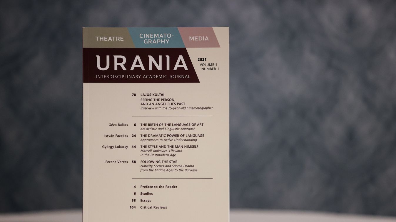 A Színház- és Filmművészeti Egyetem 2022. január 21-én bemutatja újonnan induló folyóiratát. Az Uránia folyóiratot bemutatja: Antal Zsolt főszerkesztő. 