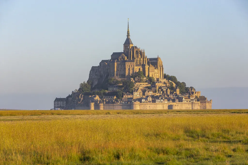 Mont-Saint-Michel, sziget, Franciaország, kolostor 