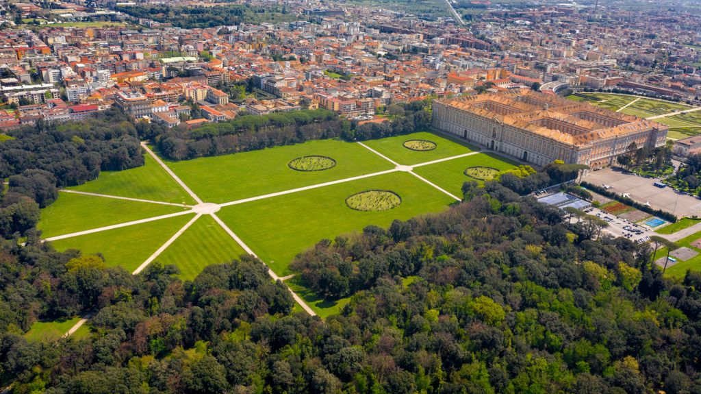 Casertai királyi palota, caserta, palota, olasz, olaszország 