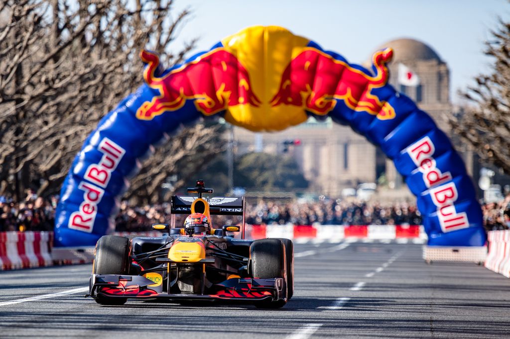 Pierre Gasly Pierre Gasly performs during the Red Bull Showrun Tokyo at Meiji Jingu Gaien Icho Namiki in Tokyo, Japan, on 9th March, 2019. 