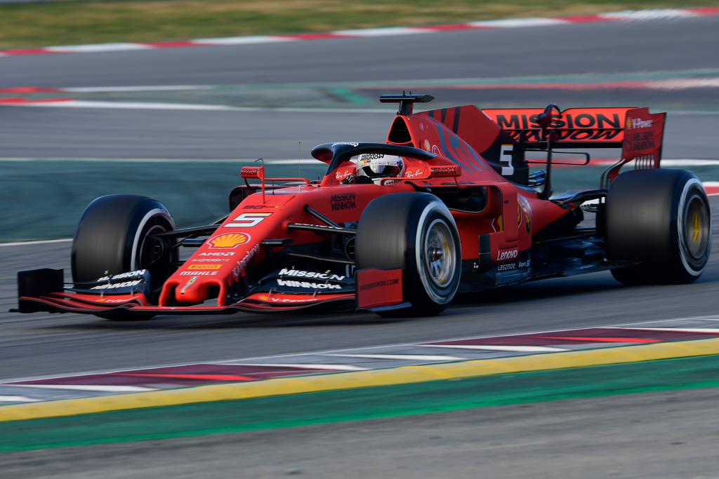 Forma-1, teszt, Barcelona, Scuderia Ferrari, Sebastian Vettel 