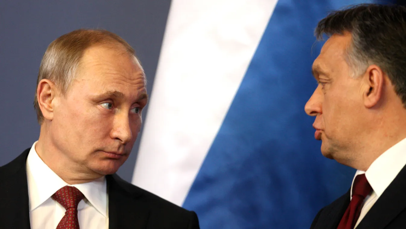 Vlagyimir Putyin orosz elnök és Orbán Viktor miniszterelnök találkozója Budapesten.
(Paks II.)2015.02.17. 