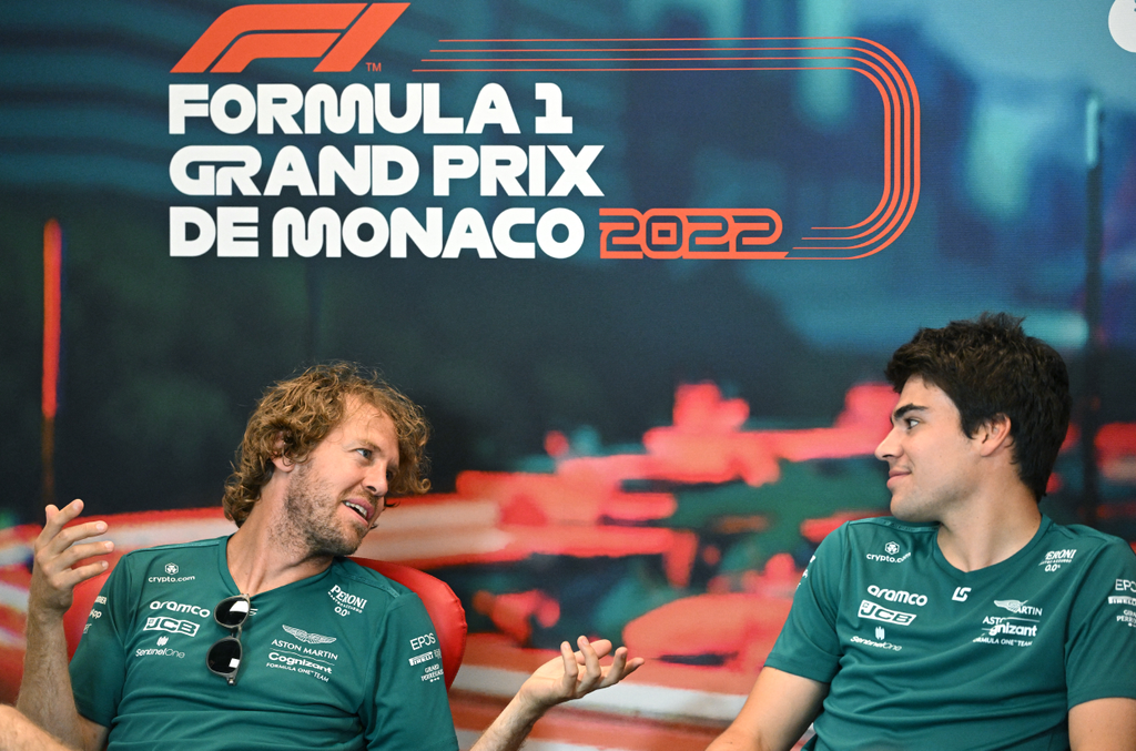 Forma-1, Sebastian Vettel, Lance Stroll, Monacói Nagydíj 2022, péntek 
