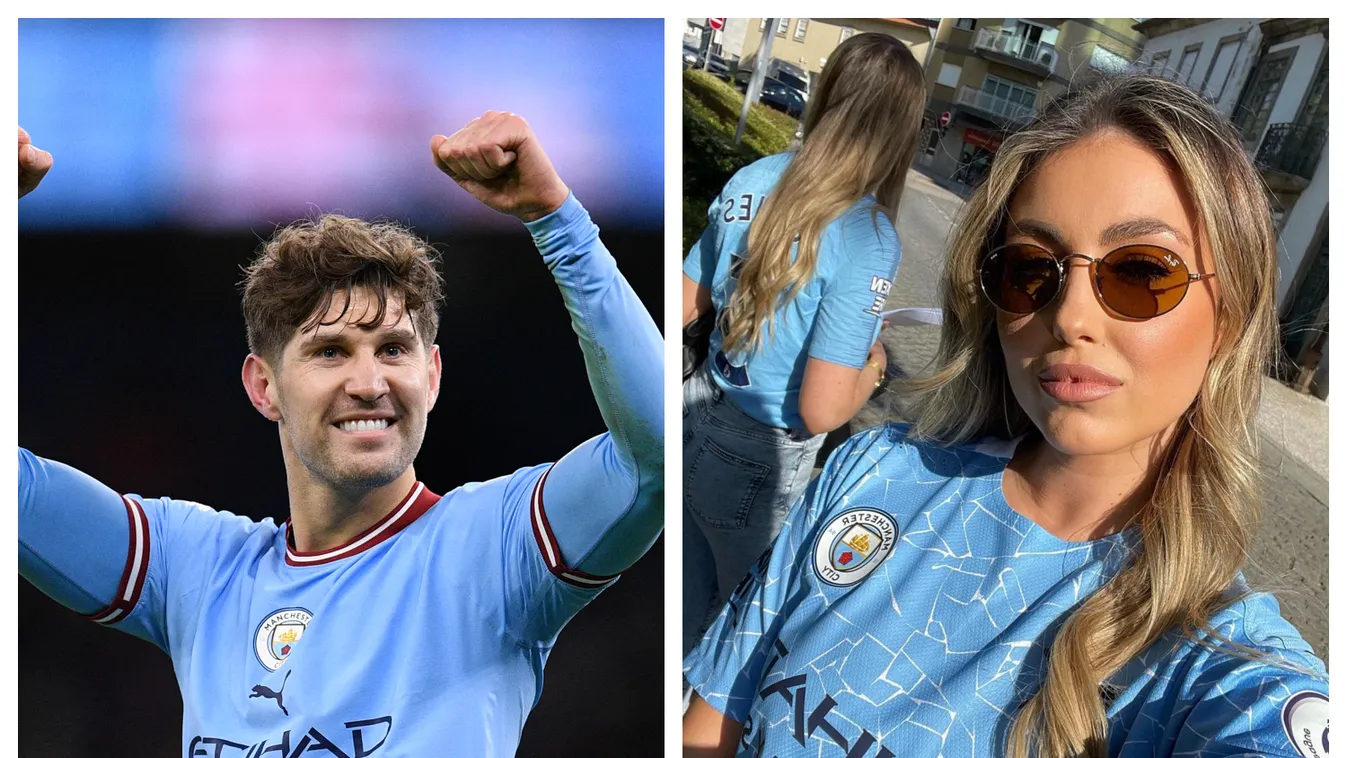 John Stones és Olivia Naylor 