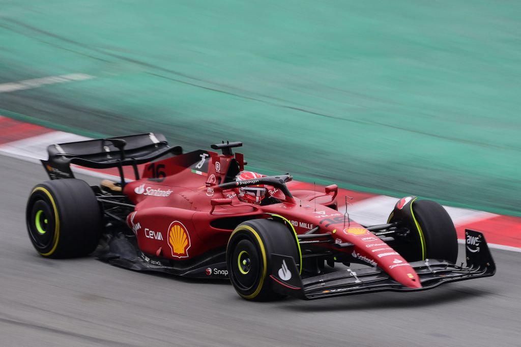 Forma-1, Barcelona tesztelés 3. nap, Charles Leclerc, Ferrari 