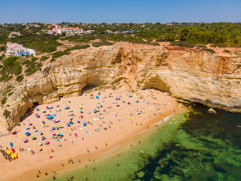 Benagil strand Algarve Portugália 