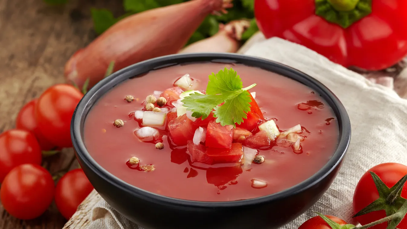 3 frissítő leves nyárra, amit muszáj kipróbálnod ez zsír Gazpacho paradicsomleves 