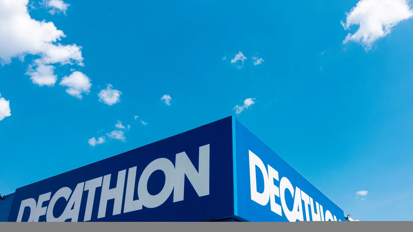 decathlon, logo, illusztráció, sport üzlet 