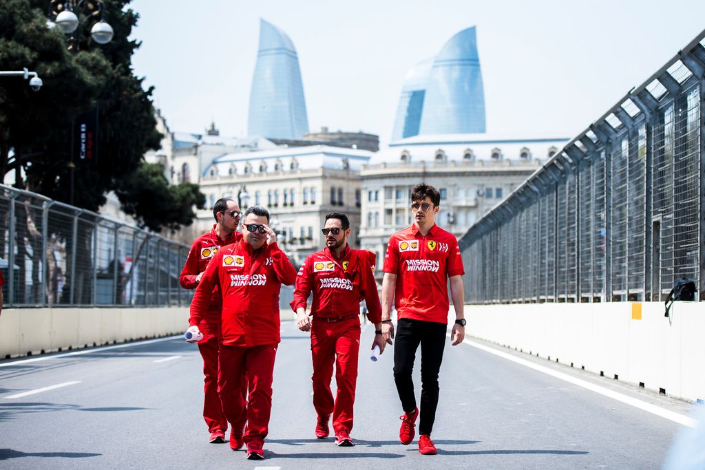 Forma-1, Azerbajdzsáni Nagydíj, csütörtök, Charles Leclerc, Scuderia Ferrari 