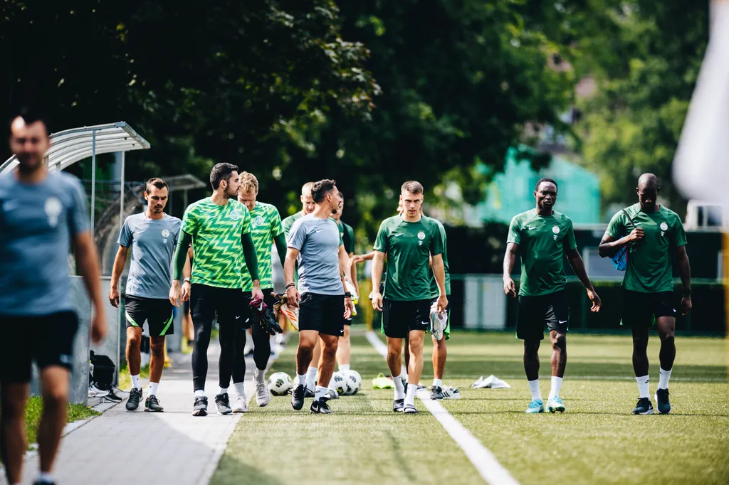 FTC, Fradi, Ferencváros, edzés, Hamrun elleni visszavágó előtt, Ferencváros - Hamrun Spartans, Európa Konferencia-liga, 2023.08.16. 