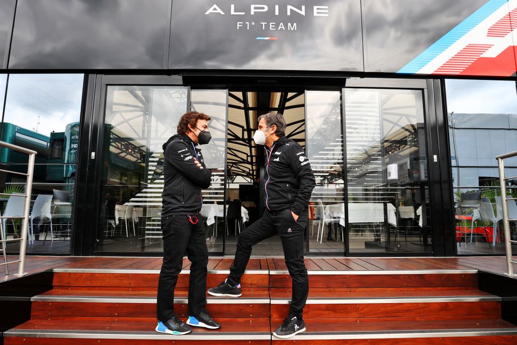 Forma-1, Fernando Alonso, Davide Brivio, Alpine, Emilia Romagna Nagydíj 