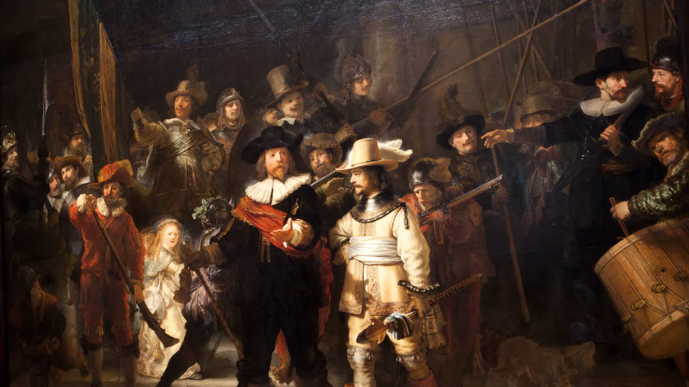 Éjjeli őrjárat, Rembrandt, festmény 