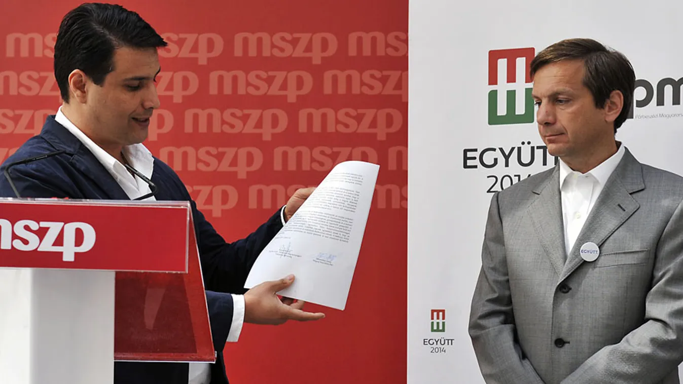 Mesterházy Attila MSZP és Bajnai Gordon Együtt 2014 MSZP és az Együtt-PM szövetség, egyeztetés