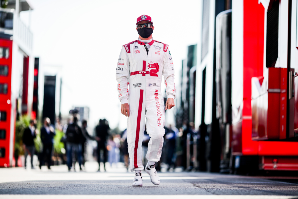 Forma-1, Kimi Räikkönen, Alfa Romeo, Emilia Romagna Nagydíj 2021, péntek 