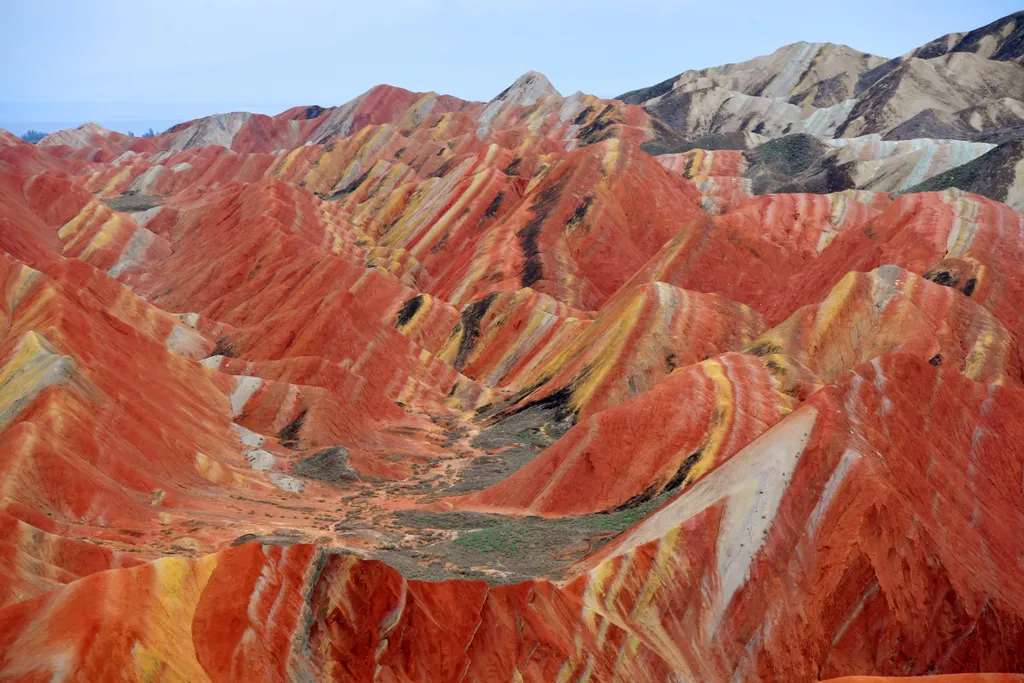 Chinese tourists damage ancient Danxia landform where dinosaurs roamed, post video to brag China Chinese Gansu Zhangye Danxia landform geological park tourist damage brag 