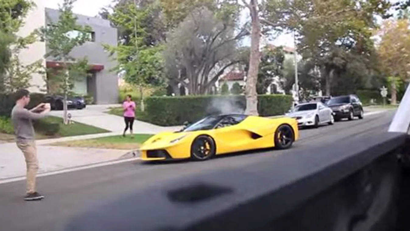 LaFerrari BREAKS DOWN doing Burnouts and Pulls in Beverly Hills with Porsche GT3! 
