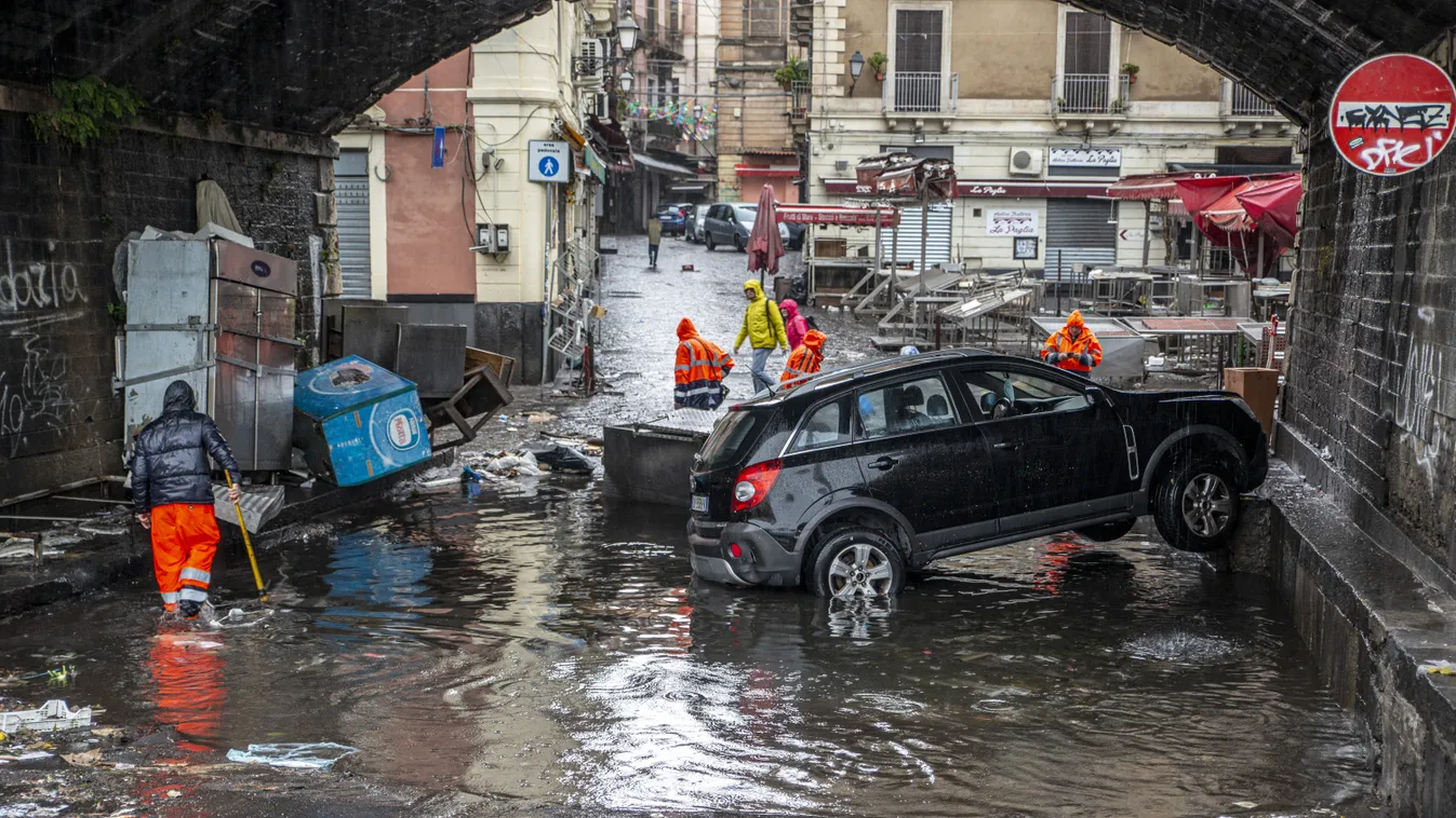 Flood hits Catania Catania,Disaster,flood,Italy,rain Horizontal 